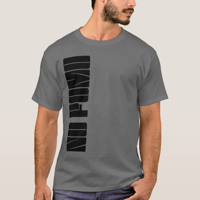 Camiseta NENHUMA Camisa-Garganta Cripto-T (Frente)