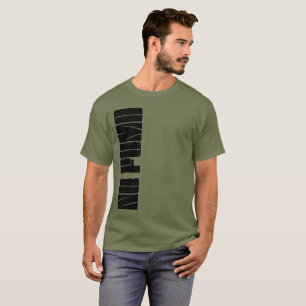 Camiseta NENHUMA Camisa-Garganta Cripto-T