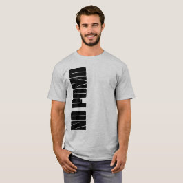 Camiseta NENHUMA Camisa-Garganta Cripto-T