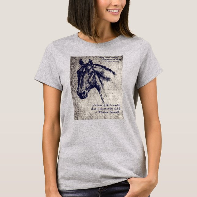 Camiseta Nenhuma hora é Winston Churchill desperdiçado (Frente)