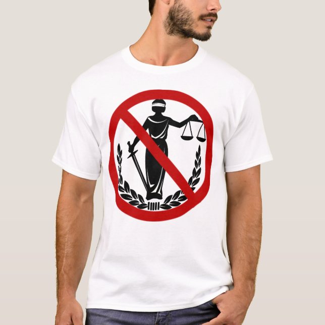CAMISETA NENHUMA JUSTIÇA (Frente)