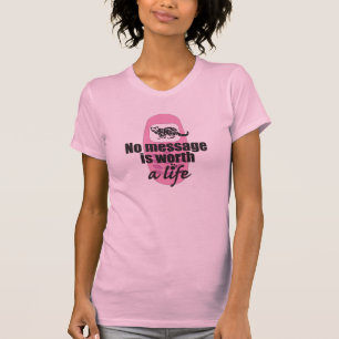 Camiseta Nenhuma mensagem vale uma vida