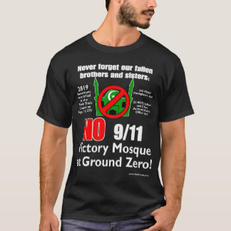 Camiseta Nenhuma mesquita da vitória de 9/11 no ponto zero!