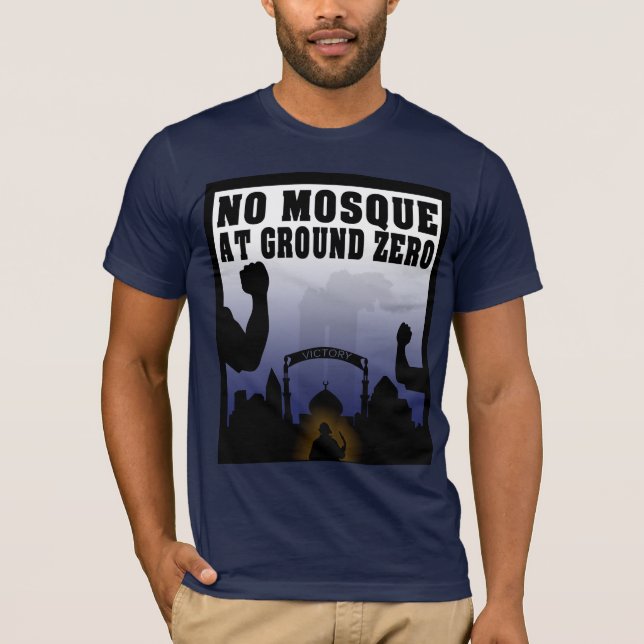Camiseta Nenhuma mesquita no t-shirt do ponto zero (Frente)