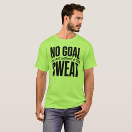Camiseta Nenhuma Meta Atingida Minimalista Responsabilidade
