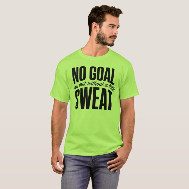 Camiseta Nenhuma Meta Atingida Minimalista Responsabilidade (Frente Completa)
