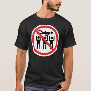 Camiseta Nenhuma multidão que surfa