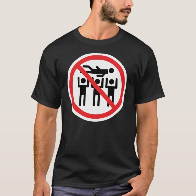 Camiseta Nenhuma multidão que surfa (Frente)