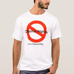 Camiseta Nenhuma nação de Obama, www.ExpressITHQ.com