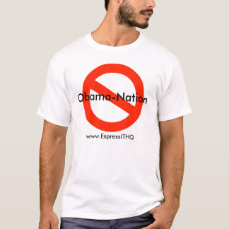 Camiseta Nenhuma nação de Obama, www.ExpressITHQ.com