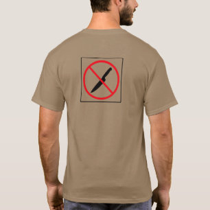 Camiseta Nenhuma parte traseira que Stabbing