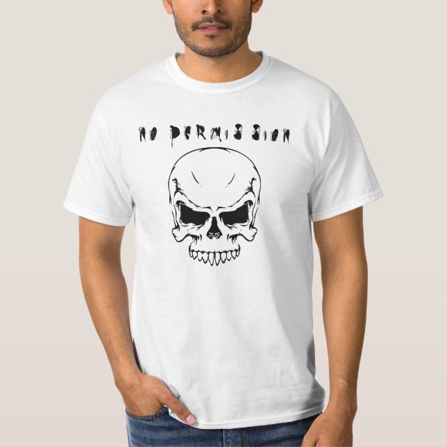 Camiseta nenhuma permissão (Frente)