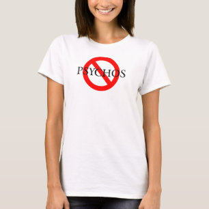 Camiseta Nenhuma pia batismal preta de Psychos