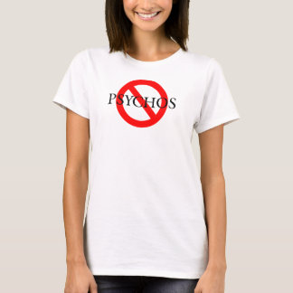 Camiseta Nenhuma pia batismal preta de Psychos
