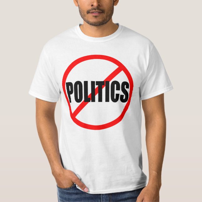 CAMISETA "NENHUMA POLÍTICA " (Frente)