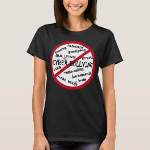 Camiseta Nenhuma Preferencialmente de Mensagem de Bullying 