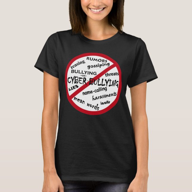 Camiseta Nenhuma Preferencialmente de Mensagem de Bullying  (Frente)