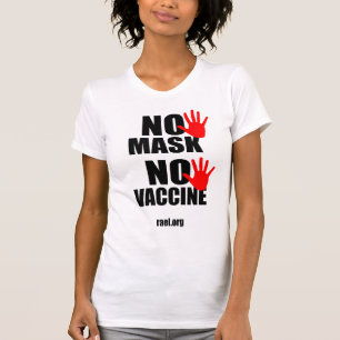 Camiseta Nenhuma vacina mascarada - T-shirt feminina Versã