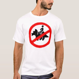 Camiseta Nenhuma zona da equitação do Triceratops