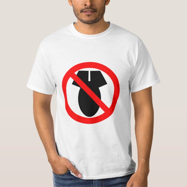 Camiseta Nenhumas armas nucleares (Frente)