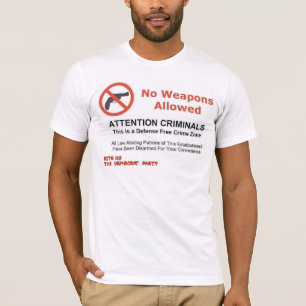 CAMISETA NENHUMAS ARMAS PERMITIDAS