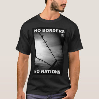 Camiseta nenhumas beiras nenhum t-shirt das nações