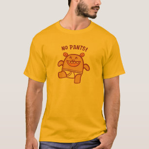 Camiseta Nenhumas calças! - Laranja
