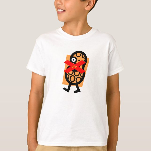 Camiseta Nenhuns amendoins para mim (Frente)