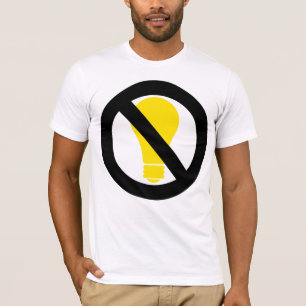 Camiseta nenhuns bulbos incandescentes