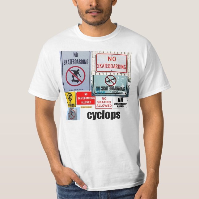 Camiseta nenhuns cyclops de patinagem (Frente)