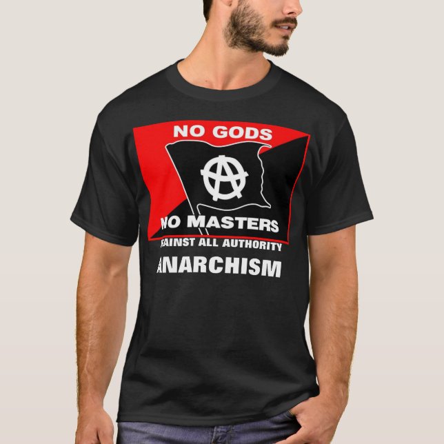 Camiseta nenhuns deuses nenhum mestrado contra todo o (Frente)
