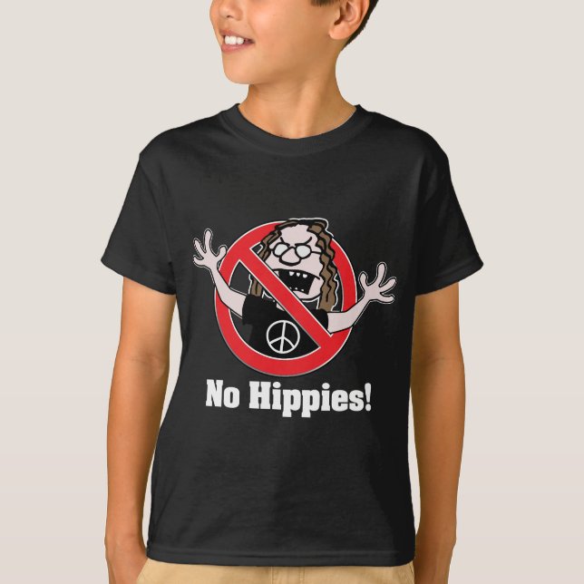 Camiseta Nenhuns hippys! (Frente)