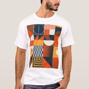 Camiseta Neo geo: composição do abstrato de vintage