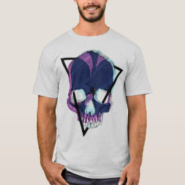 Camiseta Neo Skull – Caveira Cyberpunk Vaporwave