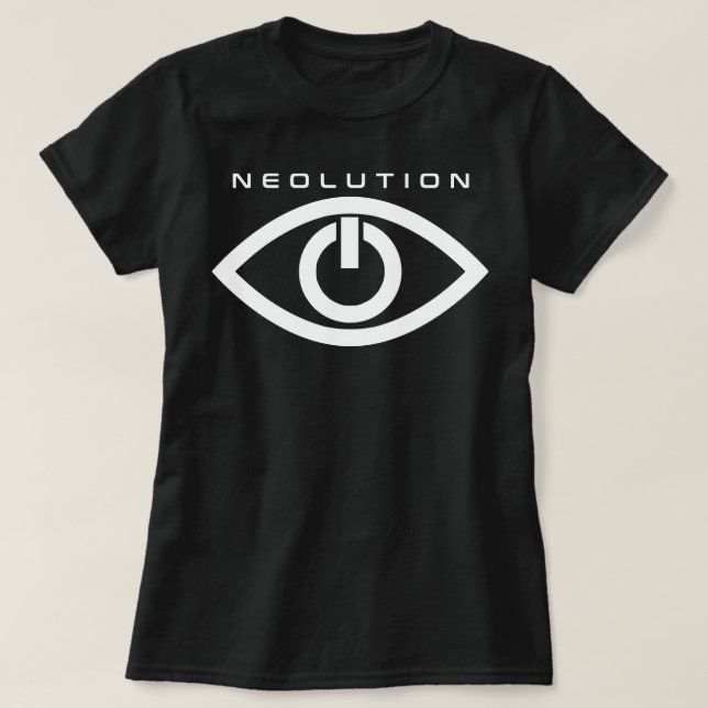 Camiseta Neolution preto órfão (Frente do Design)