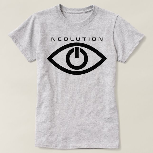 Camiseta Neolution preto órfão (Frente do Design)