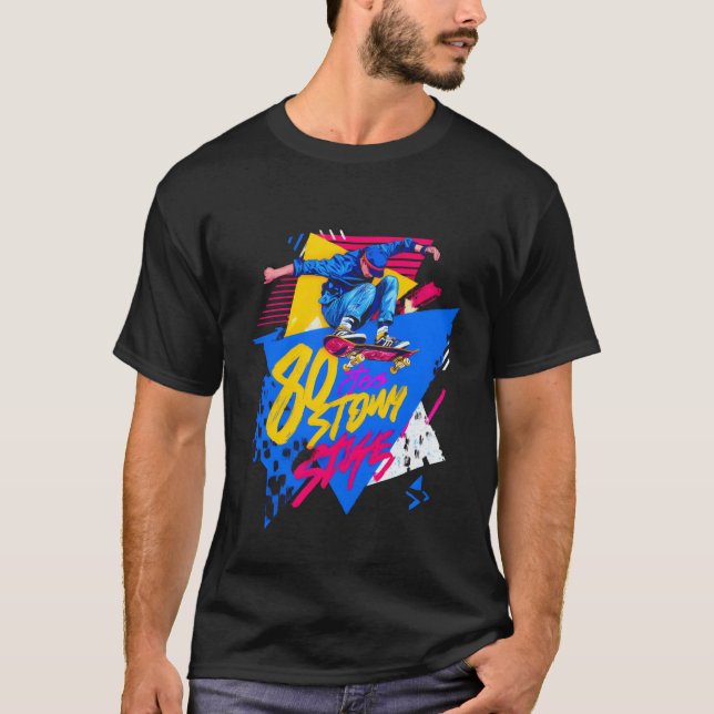 Camiseta Neon 80s Skate Odyssey vintage (Frente)