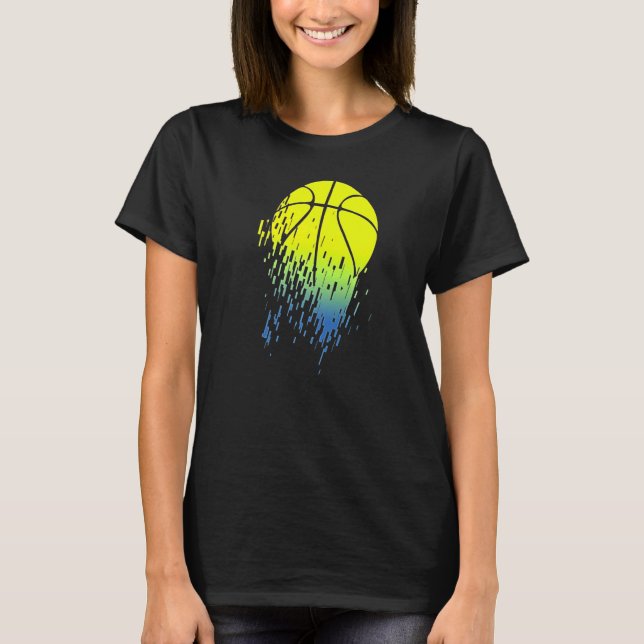 Camiseta Neon Basball Glitch (Frente)
