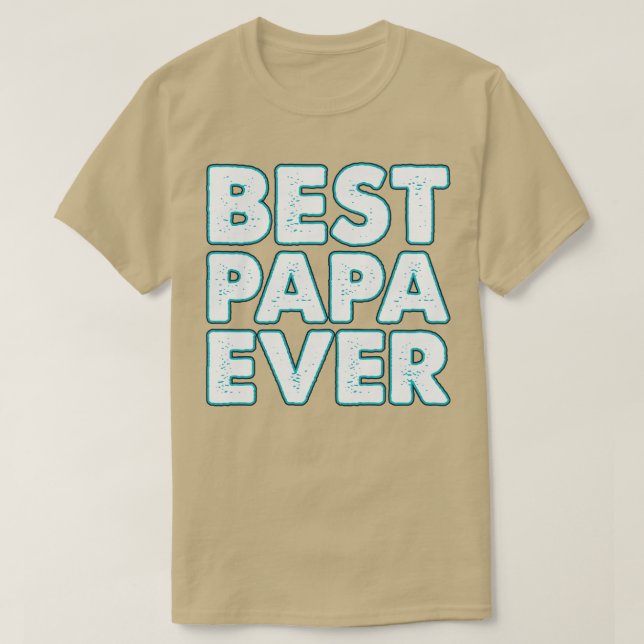 Camiseta Neon Best Papa Ever (Frente do Design)