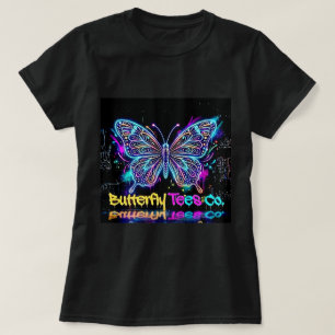 Camiseta Neon Borboleta Butterfly Tees Co. 0047790