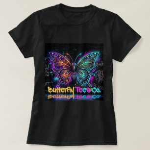 Camiseta Neon Borboleta Butterfly Tees Co. 0047792