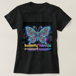Camiseta Neon Borboleta Butterfly Tees Co. 0047795