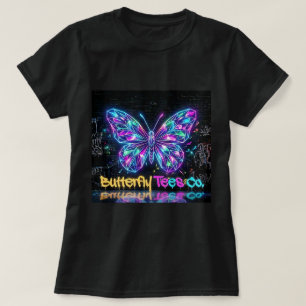 Camiseta Neon Butterfly da Butterfly Tees Co. 0047