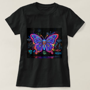 Camiseta Neon Butterfly da Butterfly Tees Co. 0047