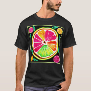 Camiseta Neon Citrus Fruta Fiesta