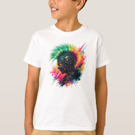 Camiseta Neon Cyberpunk Mohawk Android