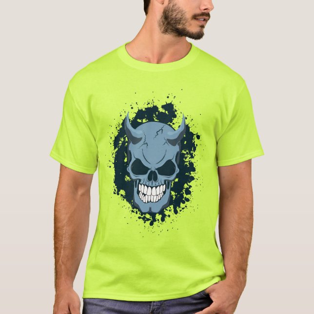 Camiseta Neon Demon Skull (Frente)