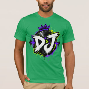 Camiseta Neon DJ Logo