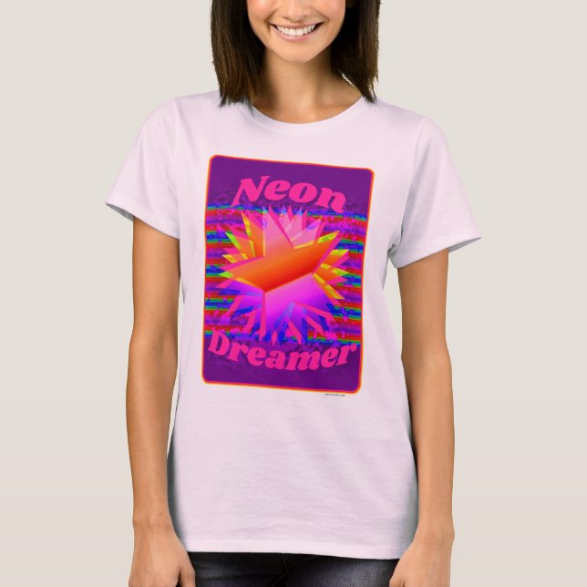 Camiseta Neon Dreamer Infantável Vintage Design (Frente)