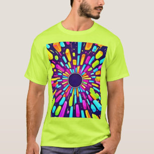 Camiseta Neon Dreamscape: Uma Viagem Psicodélica